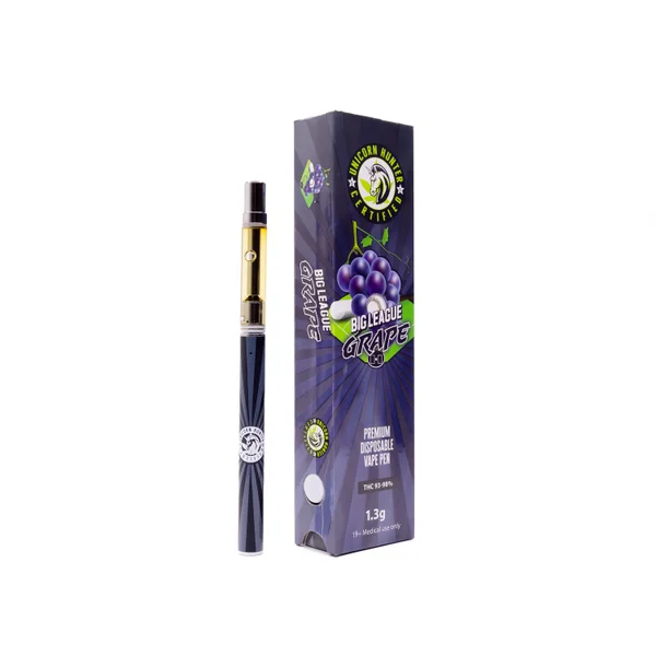 Unicorn Hunter Big League Grape 1G disposable vape pen