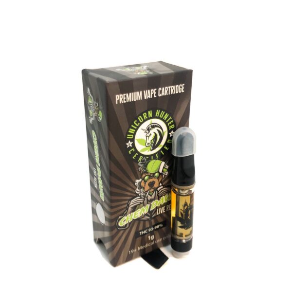 Unicorn Hunter | Chem Dowg (Live Resin) Vape Cartridge 1ml