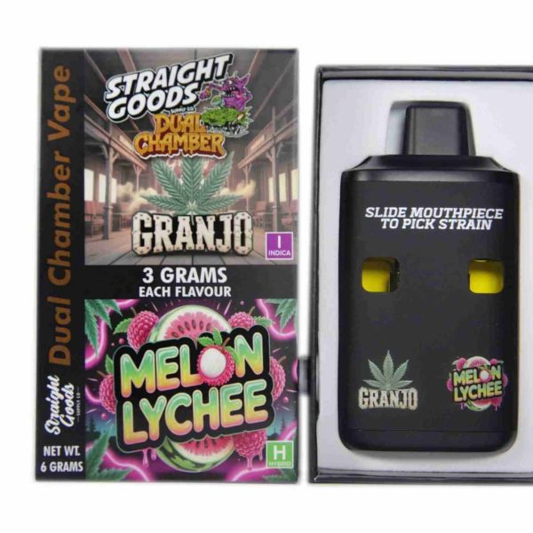 Straight Goods Supply Co. | Granjo + Melon Lychee | Duel Chamber 6G Vape