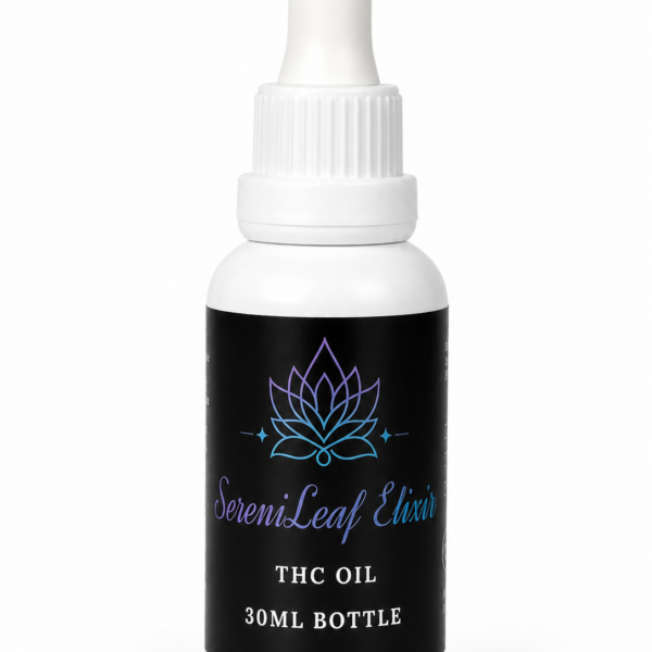 SereniLeaf 1500mg THC Tincture 30mL cannabis oil bottle