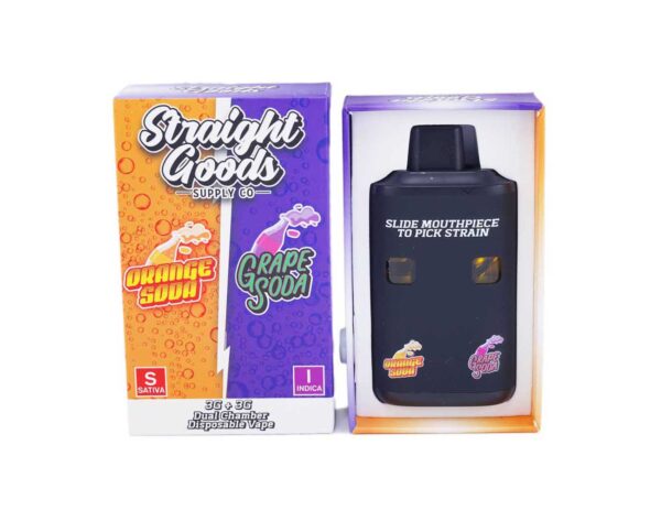 Straight Goods Supply Co. | Orange Soda + Grape Soda | Duel Chamber 6G Vape