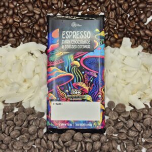 Devine Alignment |  Espresso Dark Chocolate & Toasted Coconut | Project Blue Book 6 Gram