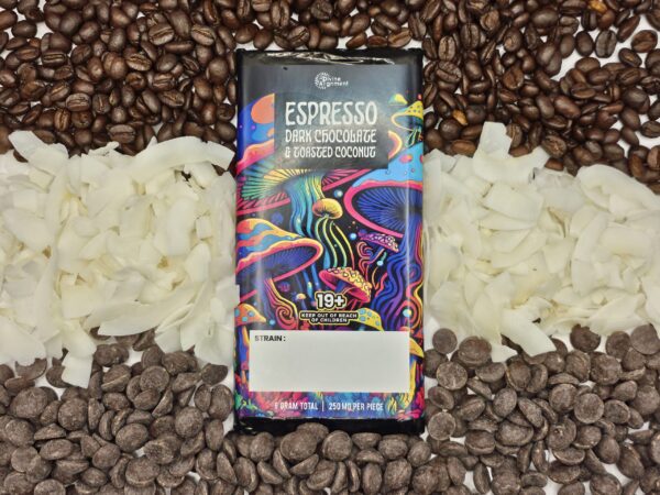 Devine Alignment | Espresso Dark Chocolate & Toasted Coconut | Project Blue Book 6 Gram