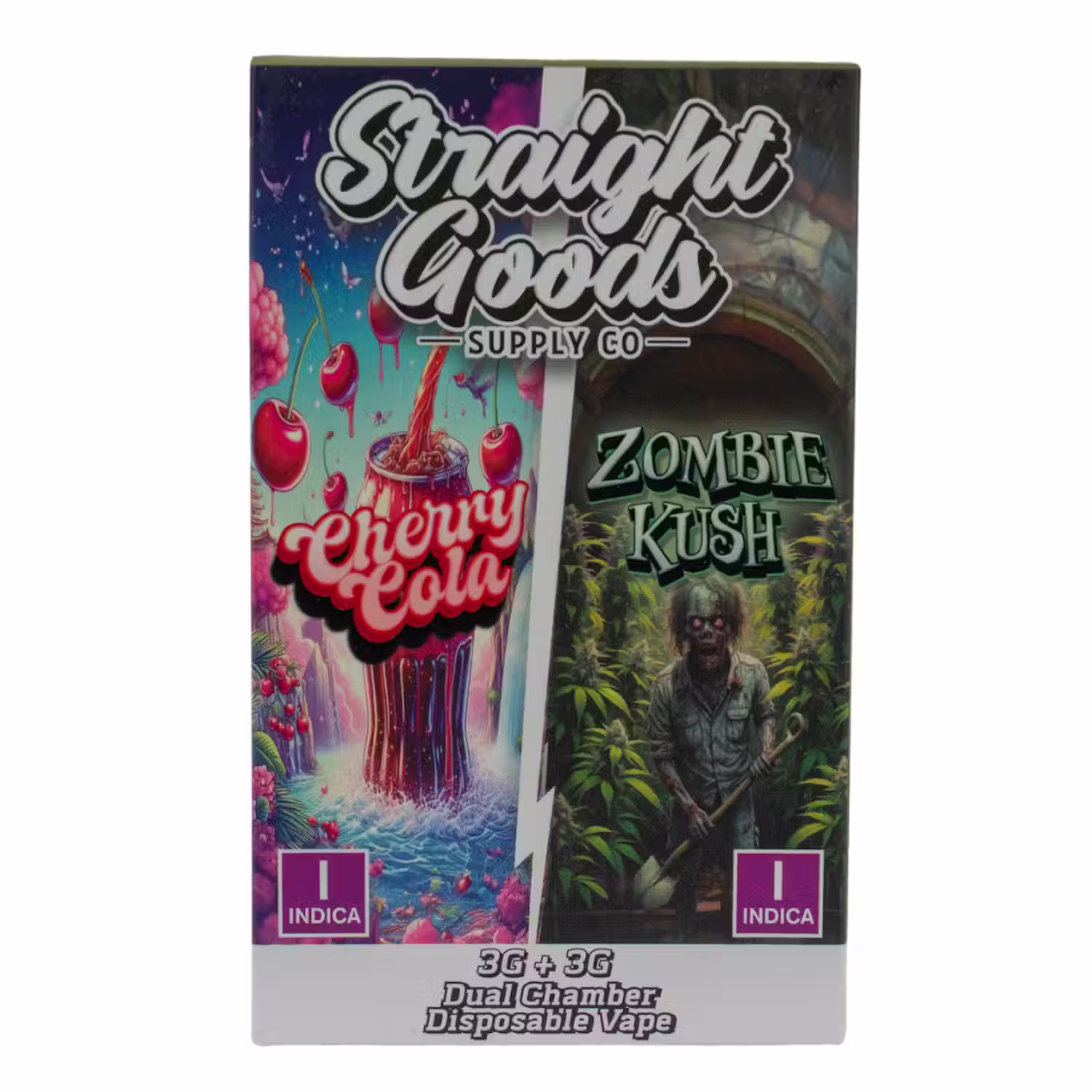 Straight Goods Supply Co. | Cherry Cola + Zombie Kush | Duel Chamber 6G Vape