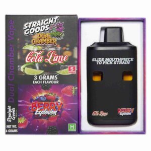 Straight Goods Supply Co. | Cola Lime + Berry Explosion | Duel Chamber 6G Vape