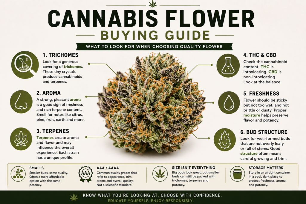 Beginner's guide to choosing cannabis flower and evaluating bud quality