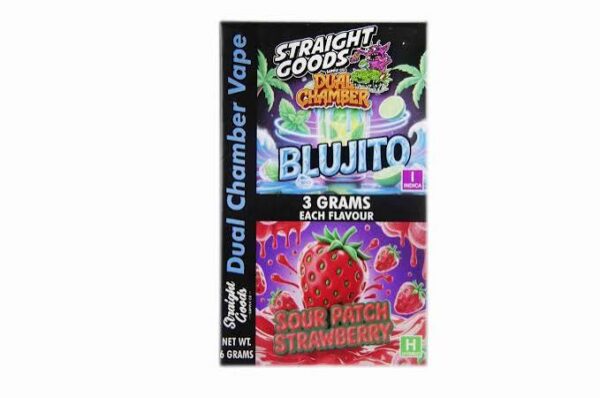 Straight Goods Blujito and Sour Patch Strawberry Dual Chamber 6G Vape