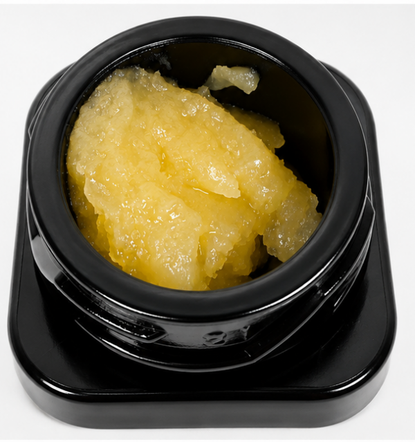 West Coast Cure Lava Cake Live Resin 3.5G in black concentrate jar