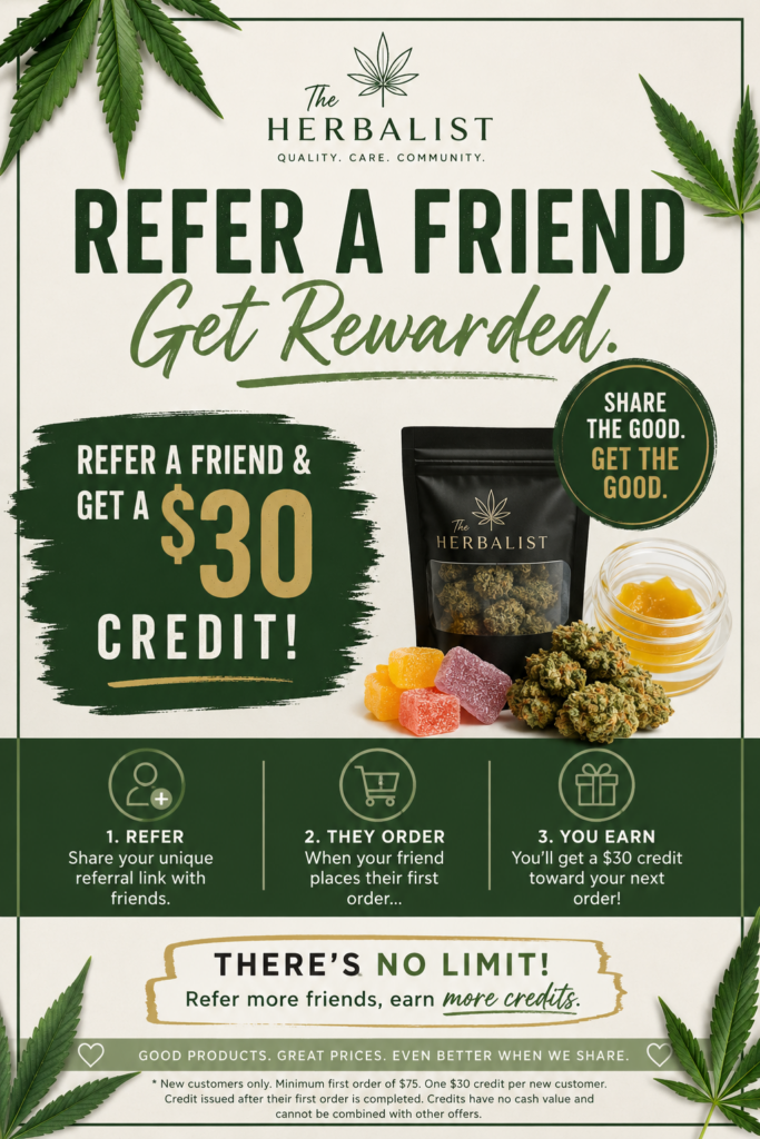 Refer a friend and get a $30 credit when they place their first order!