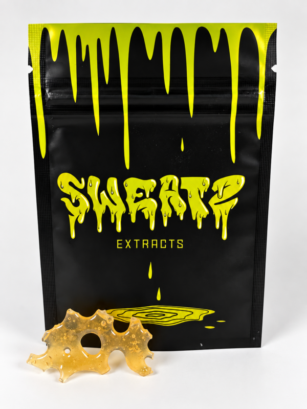 SWEATZ Hawaiian Haze Shatter 1G cannabis concentrate packaging