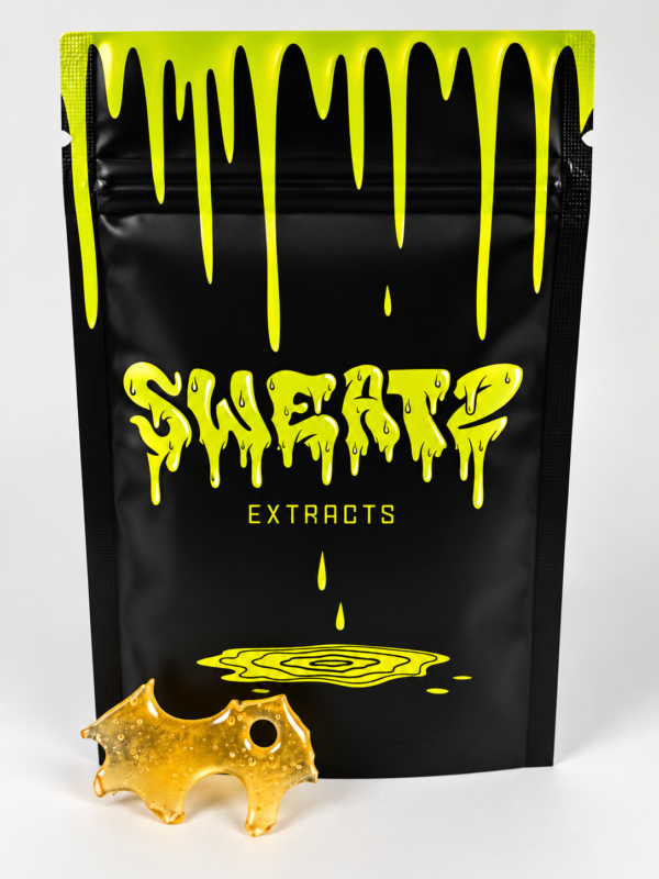 SWEATZ Purple Haze Shatter 1G cannabis concentrate packaging