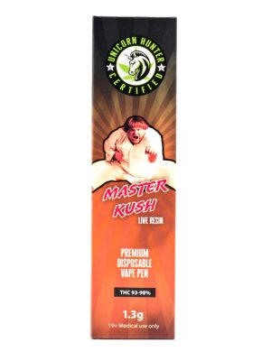 Unicorn Hunter Master Kush 1.3G disposable vape pen