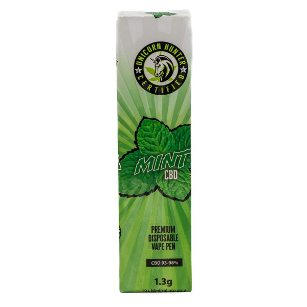 Unicorn Hunter Mint CBD 1.3G disposable vape pen