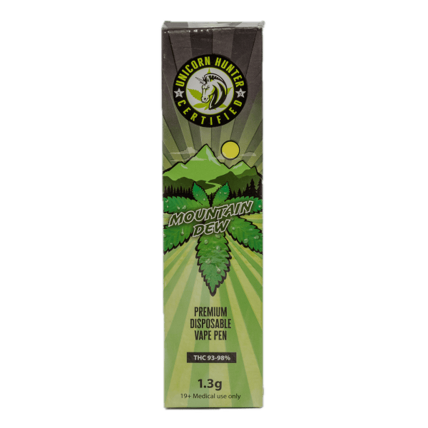 Unicorn Hunter Mountain Dew 1.3G disposable vape pen
