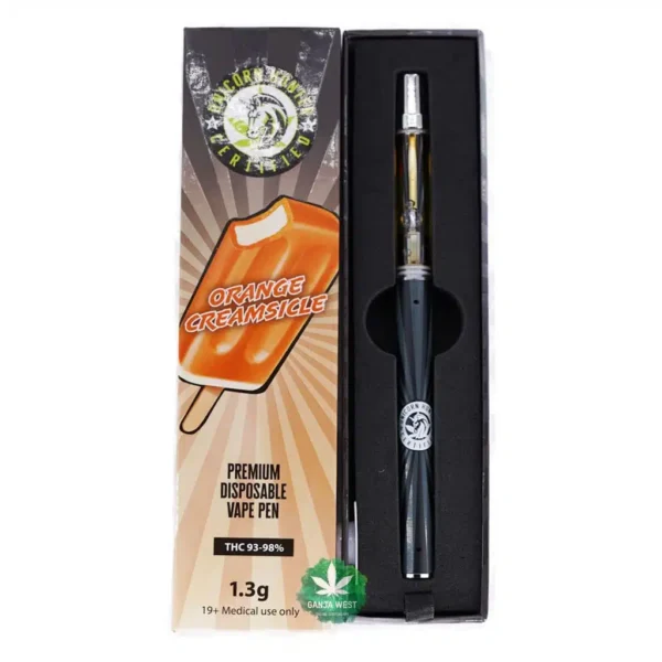 Unicorn Hunter Orange Creamsicle 1.3G disposable vape pen