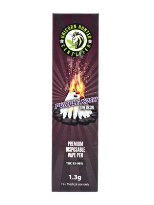 Unicorn Hunter Purple Kush 1.3G disposable vape pen