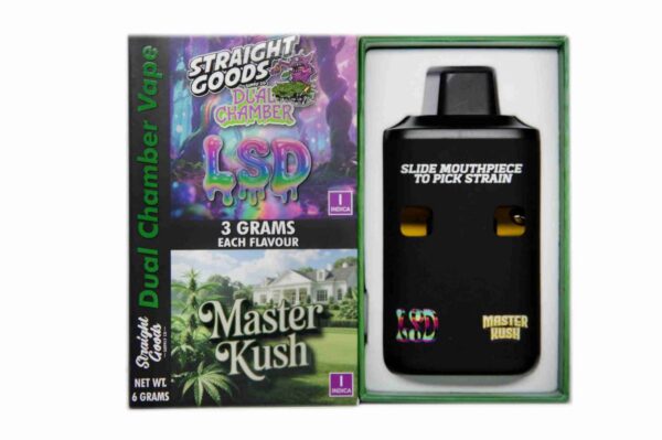 Straight Goods Supply Co. | LSD + Master Kush | Dual Chamber 6G Vape